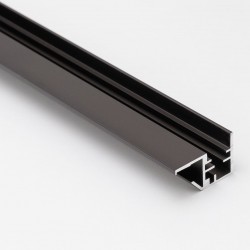 Профиль открытый для стеклянной полки LED, темная бронза - Raumplus