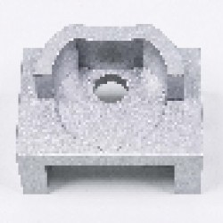 Держатель штанги круглой UNO LED, серебро - Raumplus