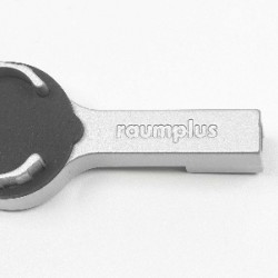 Держатель штанги круглой LED , серебро - Raumplus
